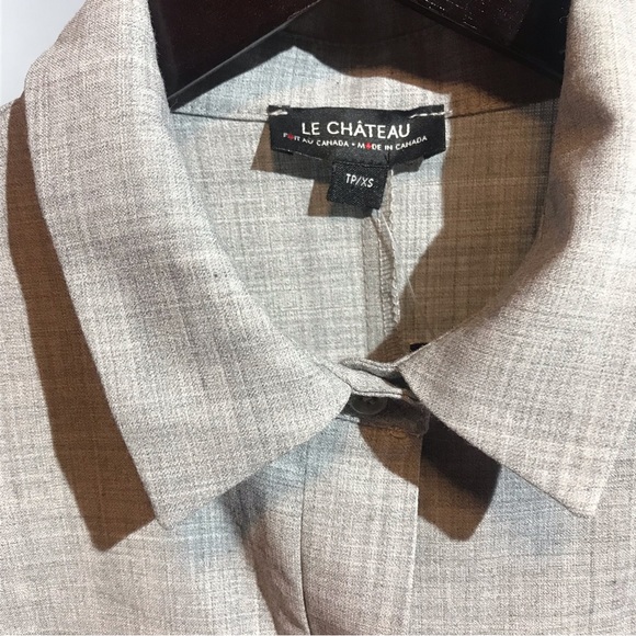 👗Le Chateau NWT Dress Sleeveless Dress Gray XS - Picture 6 of 12